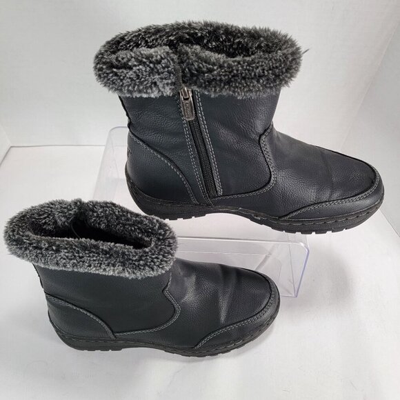 Khombu Addison Womens 6 Black Memory Foam Water Repellent Winter Vegan Boots - Picture 10 of 10